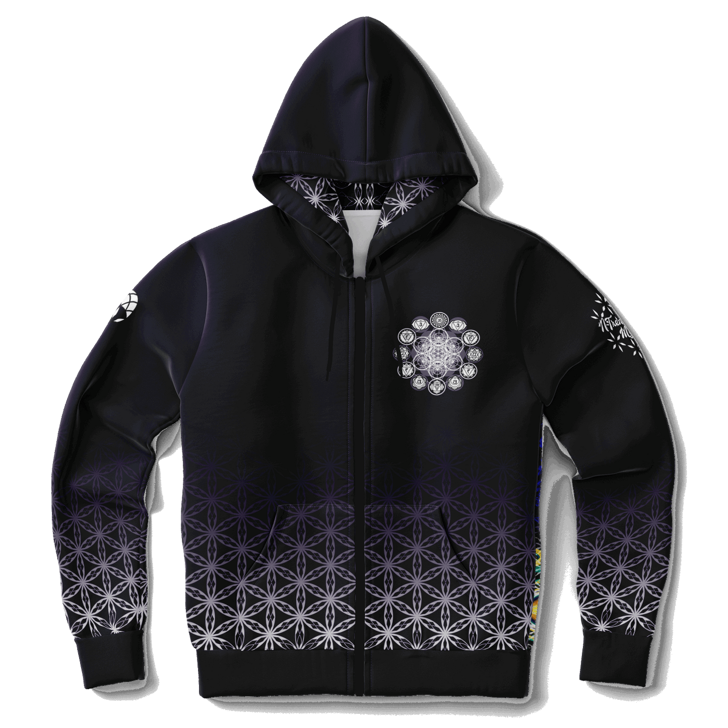 Mystic Euphony - Fashion Zip-Up Hoodie - AOP