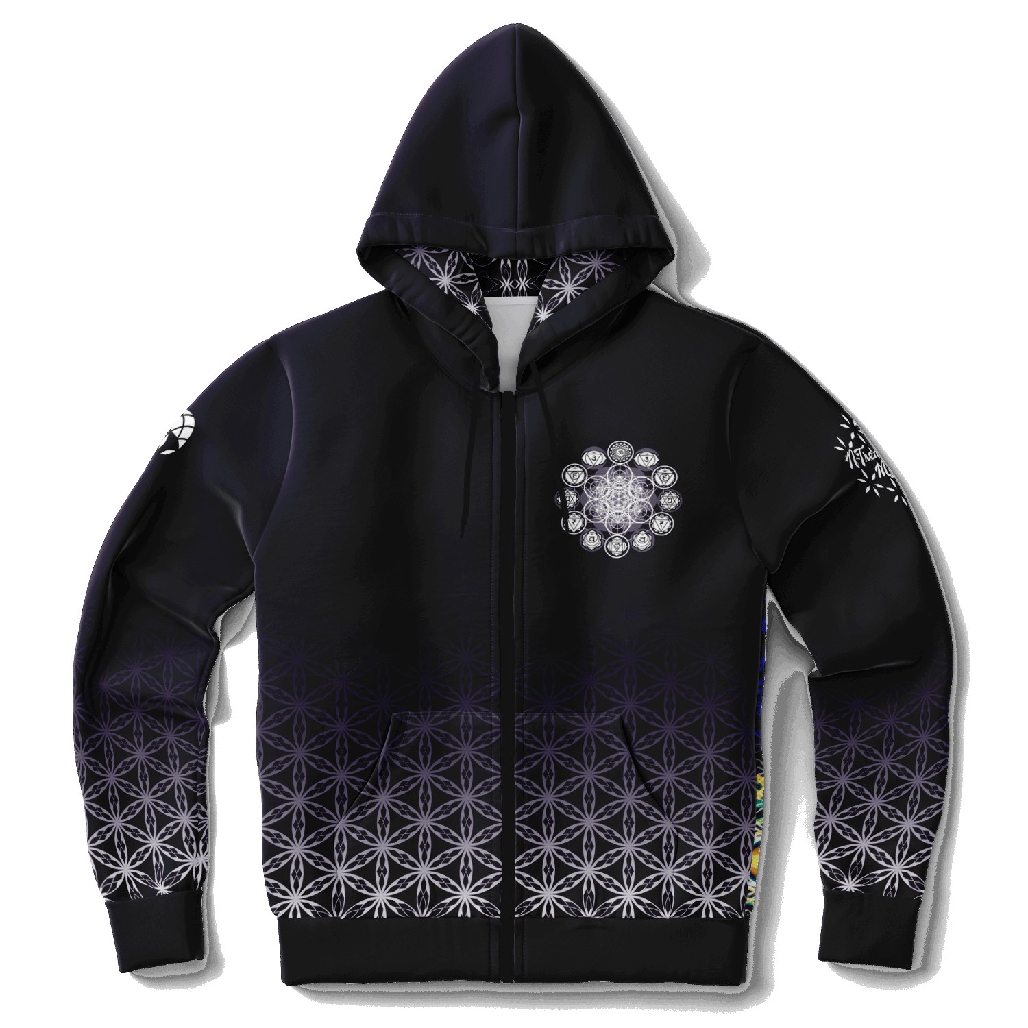 Mystic Euphony - Fashion Zip-Up Hoodie - AOP