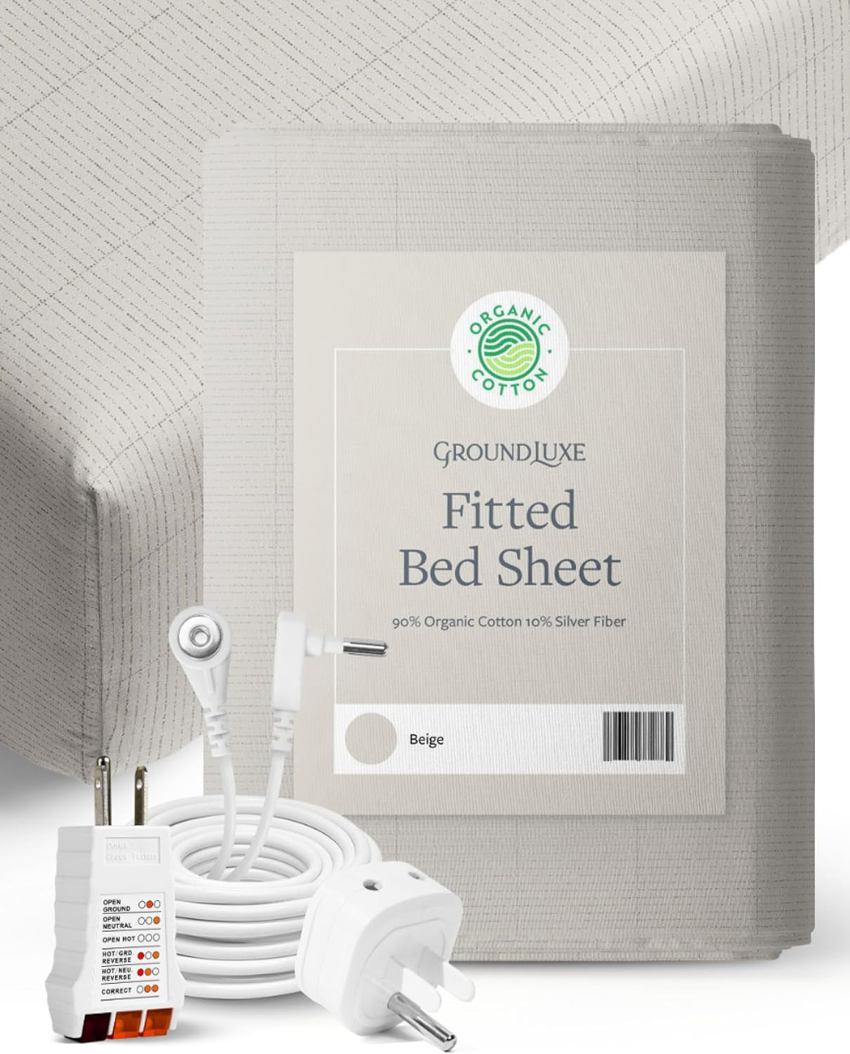 Organic Fitted Grounding Sheet for All Bed Sizes – Next Generation Comfort and Wellness