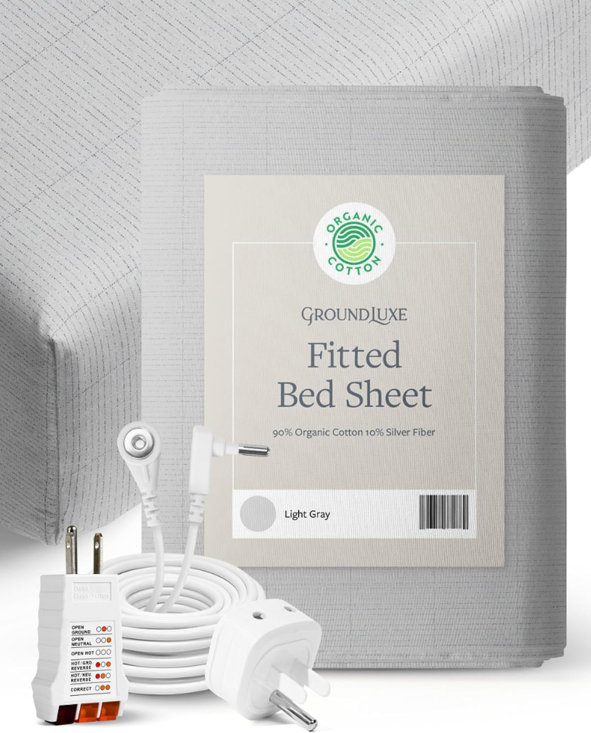 Organic Fitted Grounding Sheet for All Bed Sizes – Next Generation Comfort and Wellness