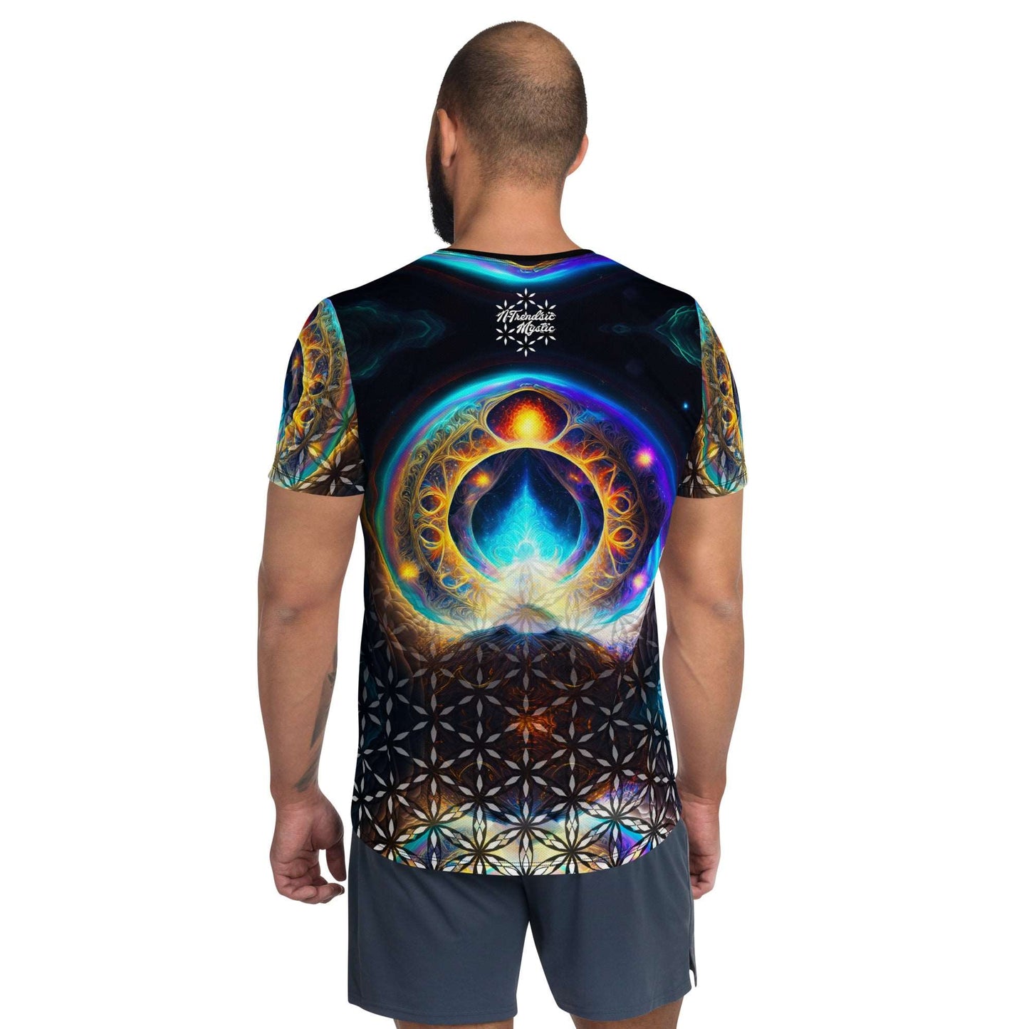 Mystical Iridium - All-Over Print Men's Athletic T-shirt