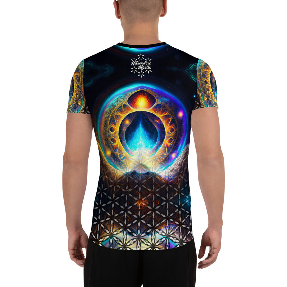 Mystical Iridium - All-Over Print Men's Athletic T-shirt