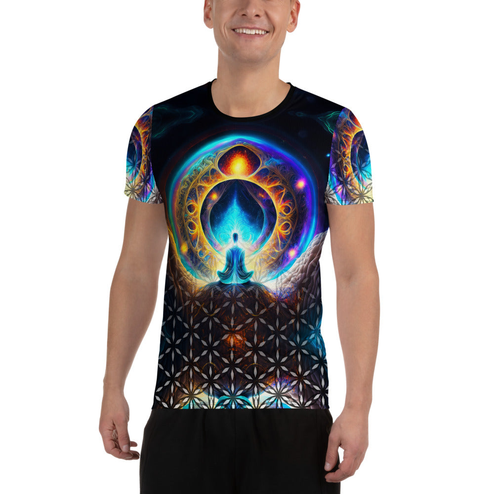 Mystical Iridium - All-Over Print Men's Athletic T-shirt