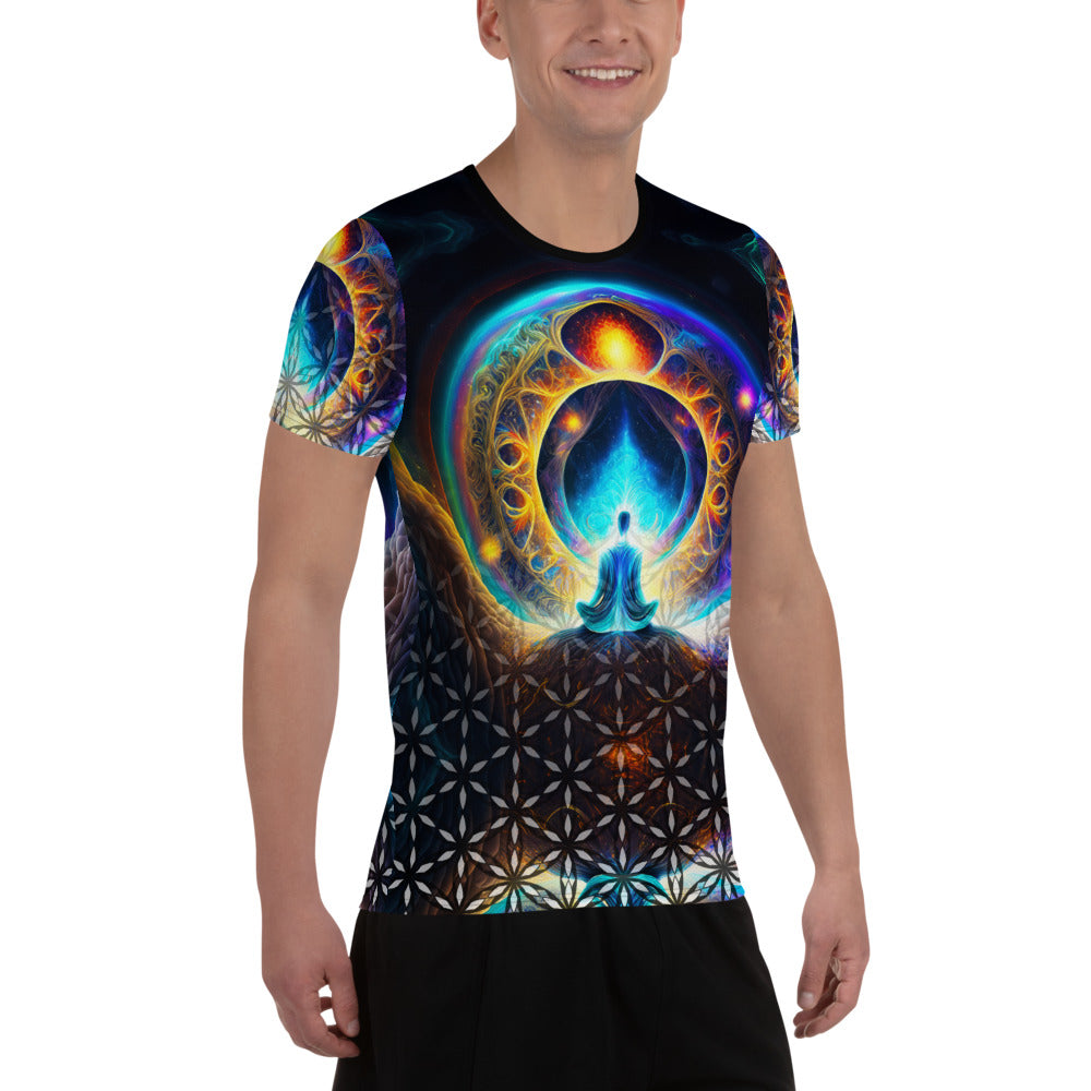 Mystical Iridium - All-Over Print Men's Athletic T-shirt