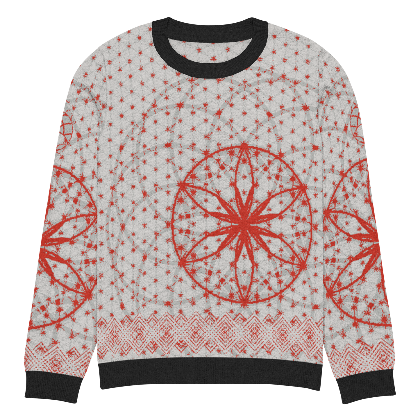 Red Prima Mystica - Knitted Crew Neck Sweater