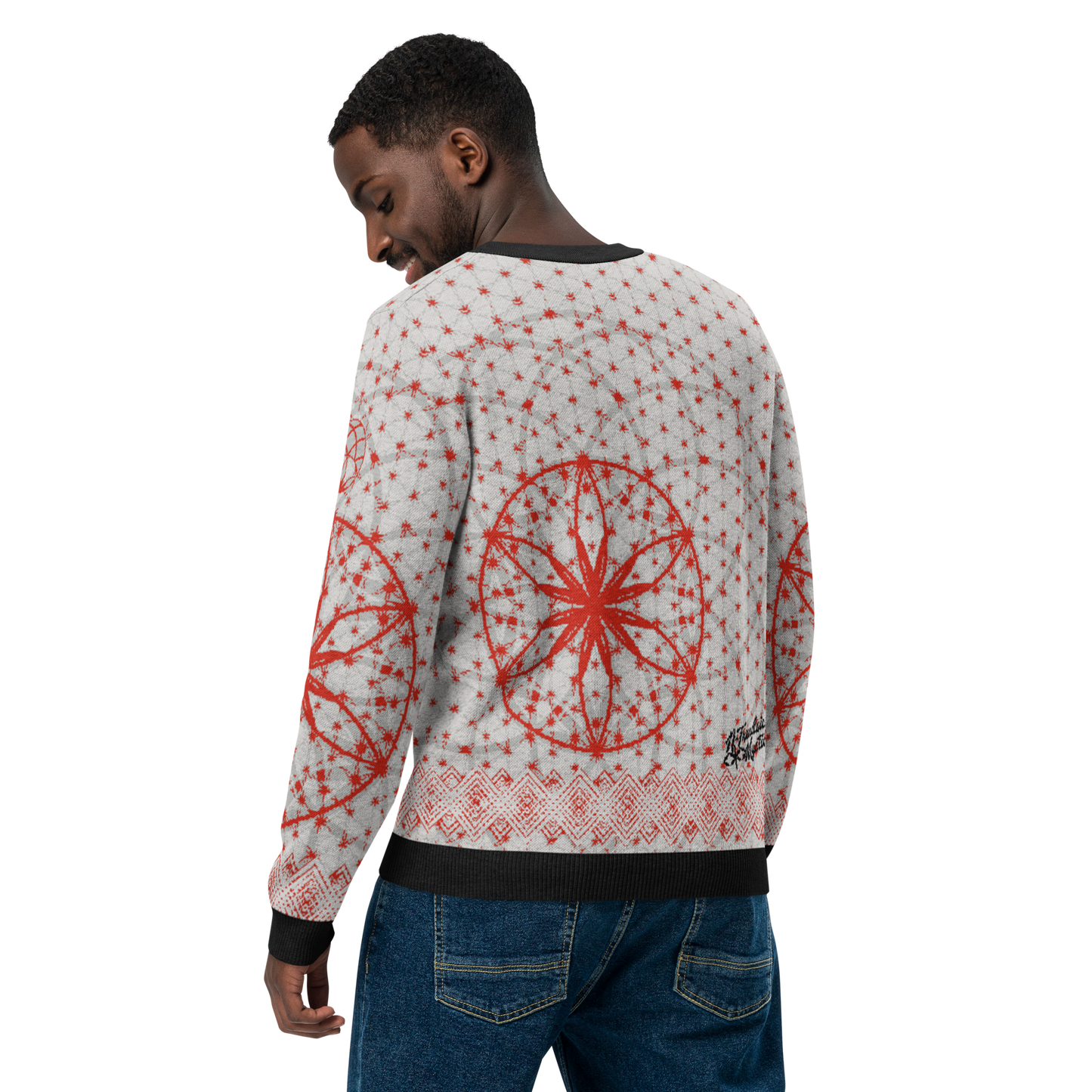 Red Prima Mystica - Knitted Crew Neck Sweater