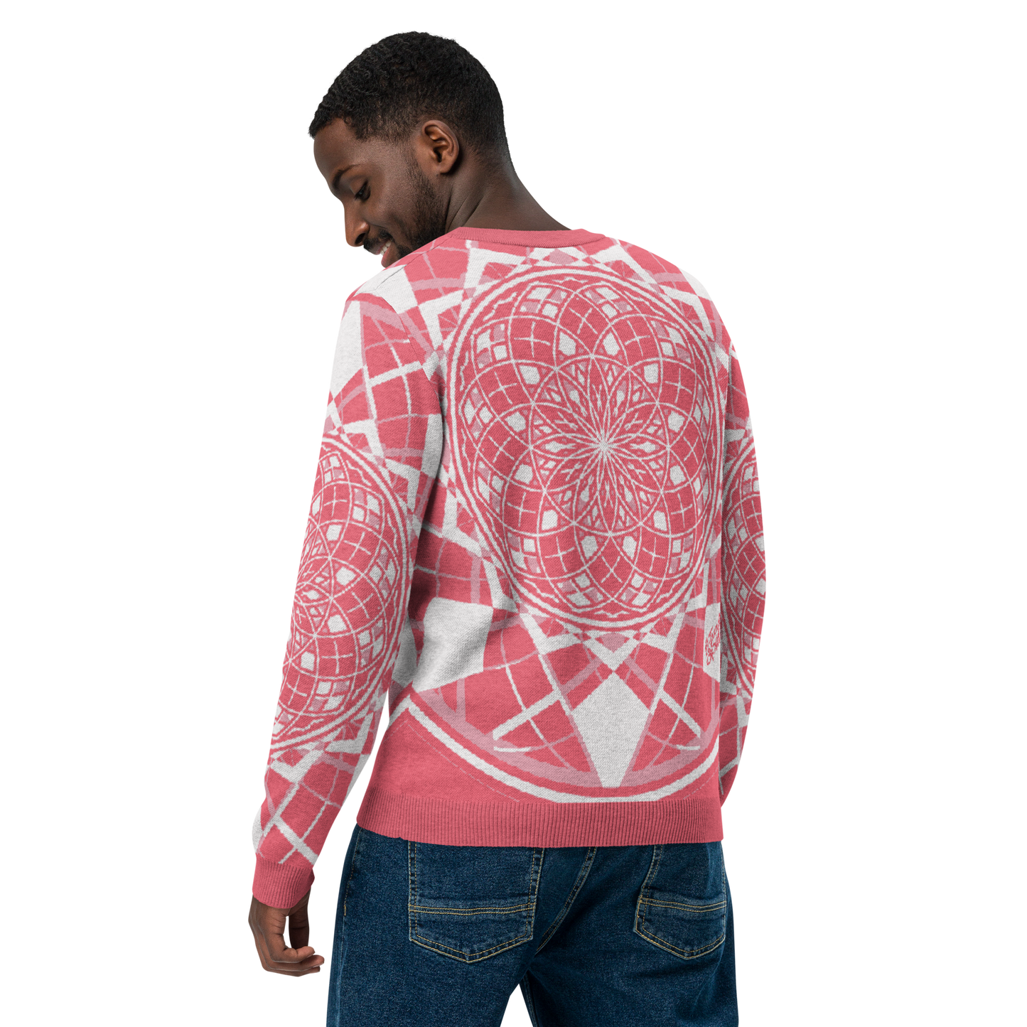 Mystic RedRose - Knitted Crew Neck Sweater