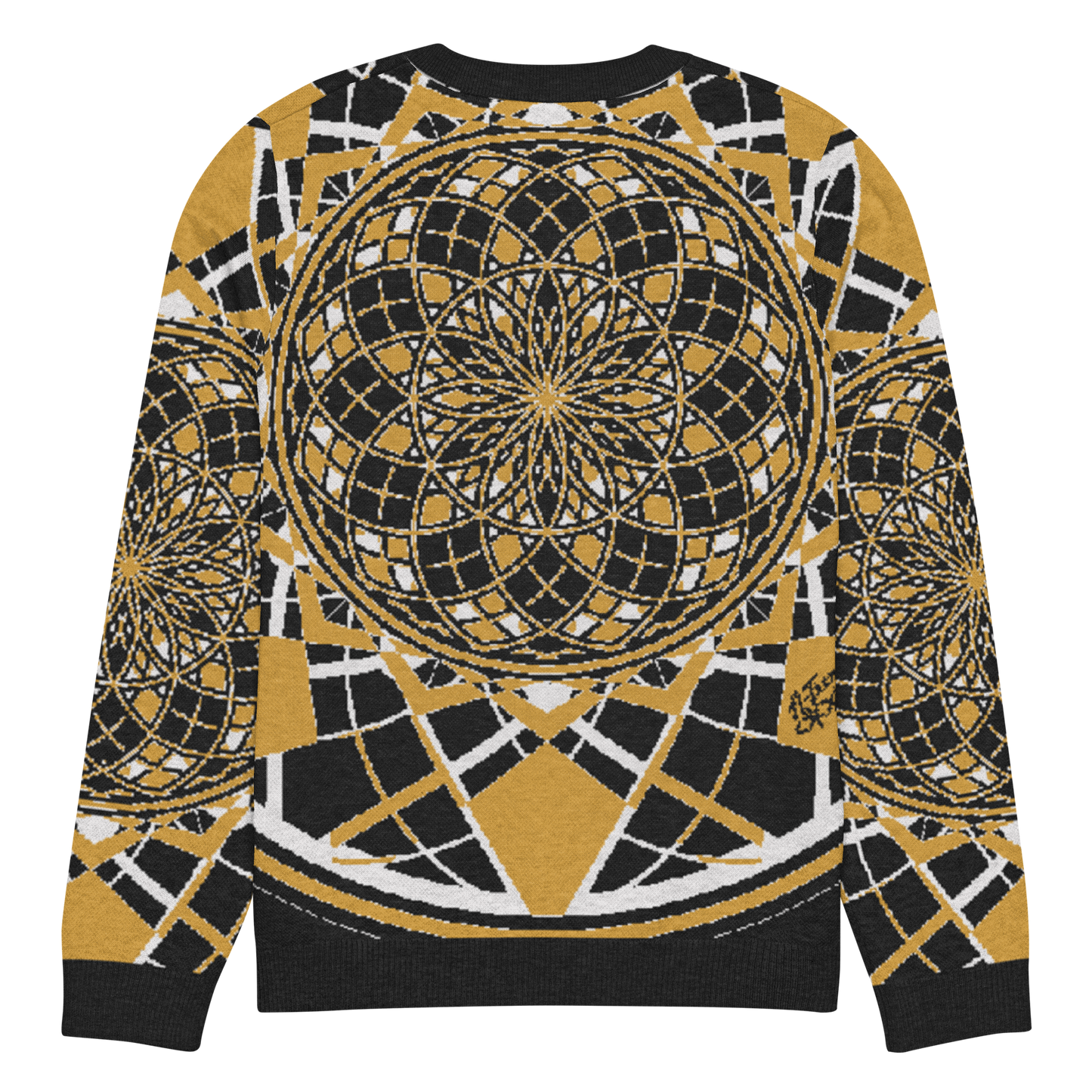 Mystic Mustard Charlie - Knitted Crew Neck Sweater