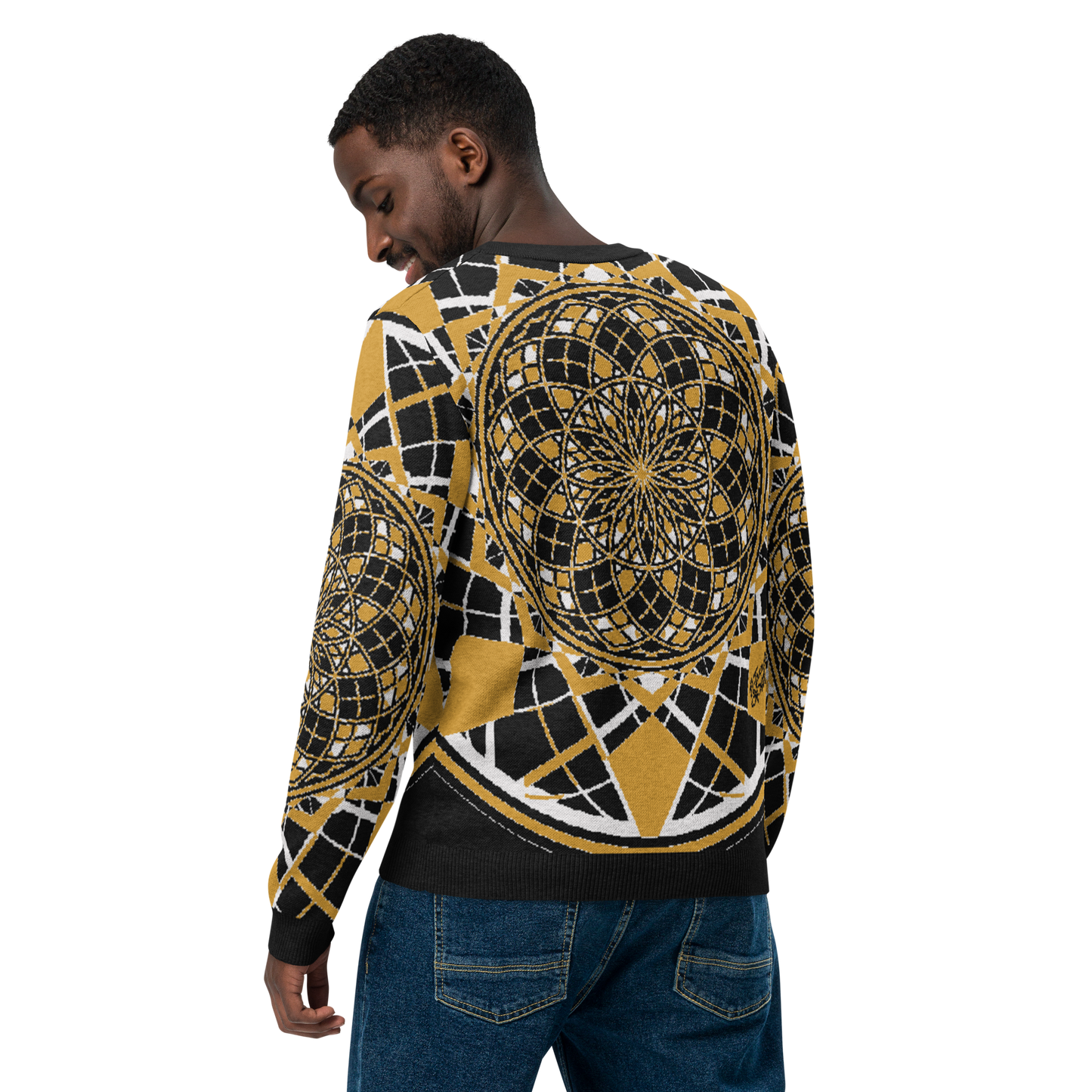 Mystic Mustard Charlie - Knitted Crew Neck Sweater