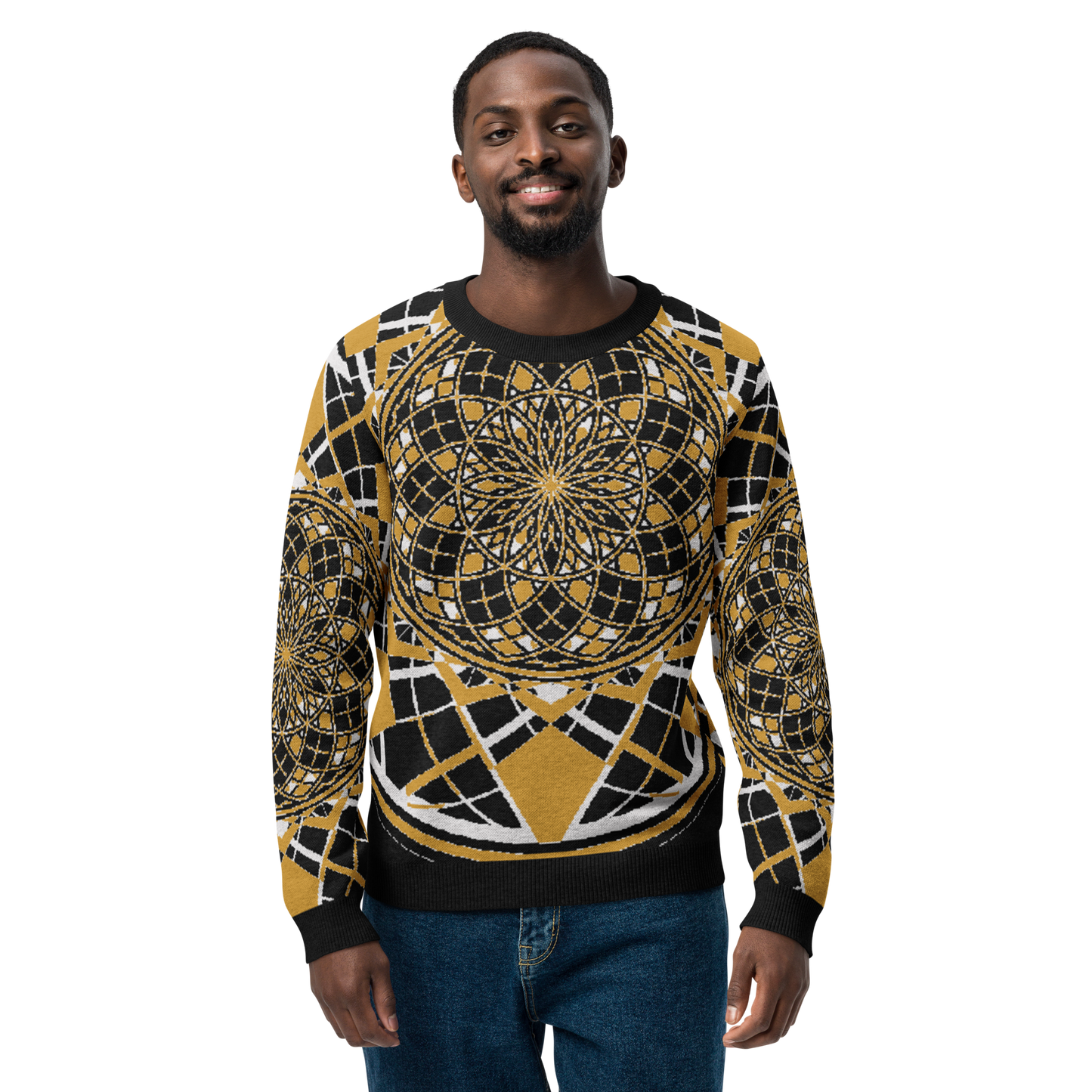 Mystic Mustard Charlie - Knitted Crew Neck Sweater