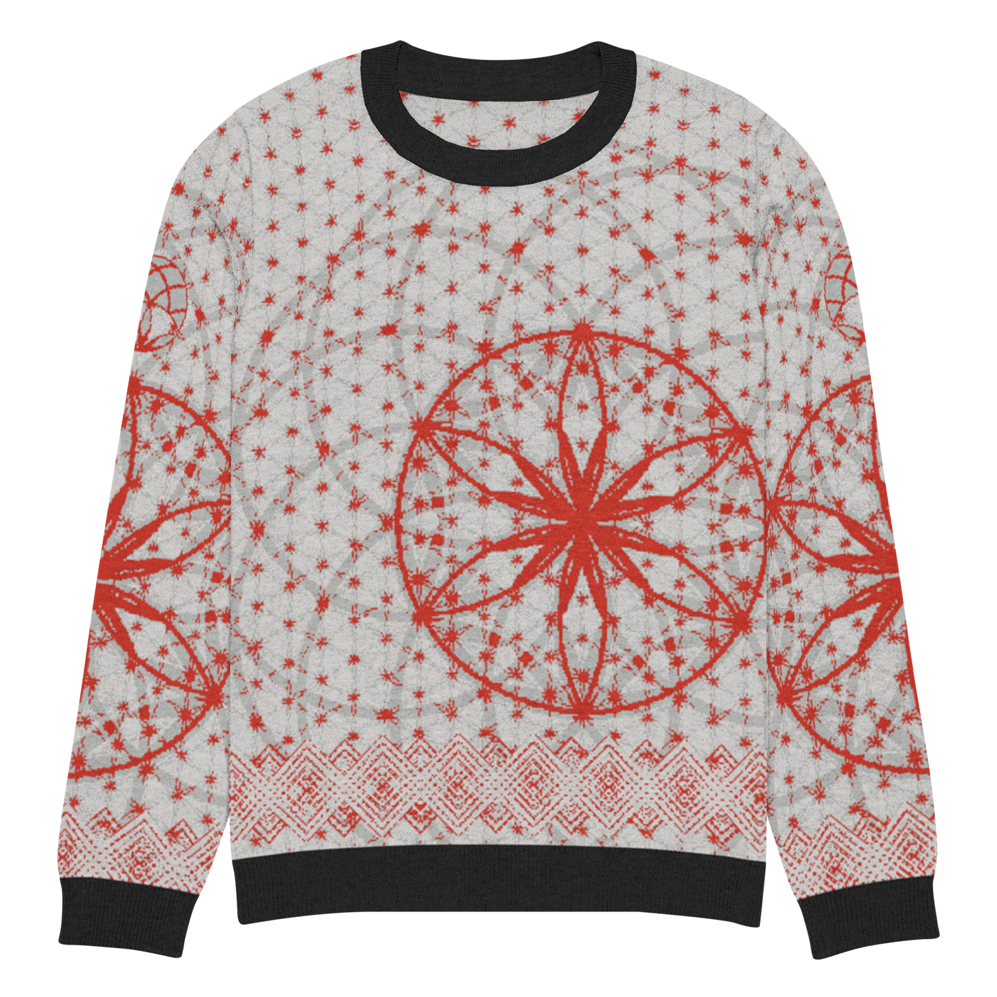 Red Prima Mystica - Knitted Crew Neck Sweater