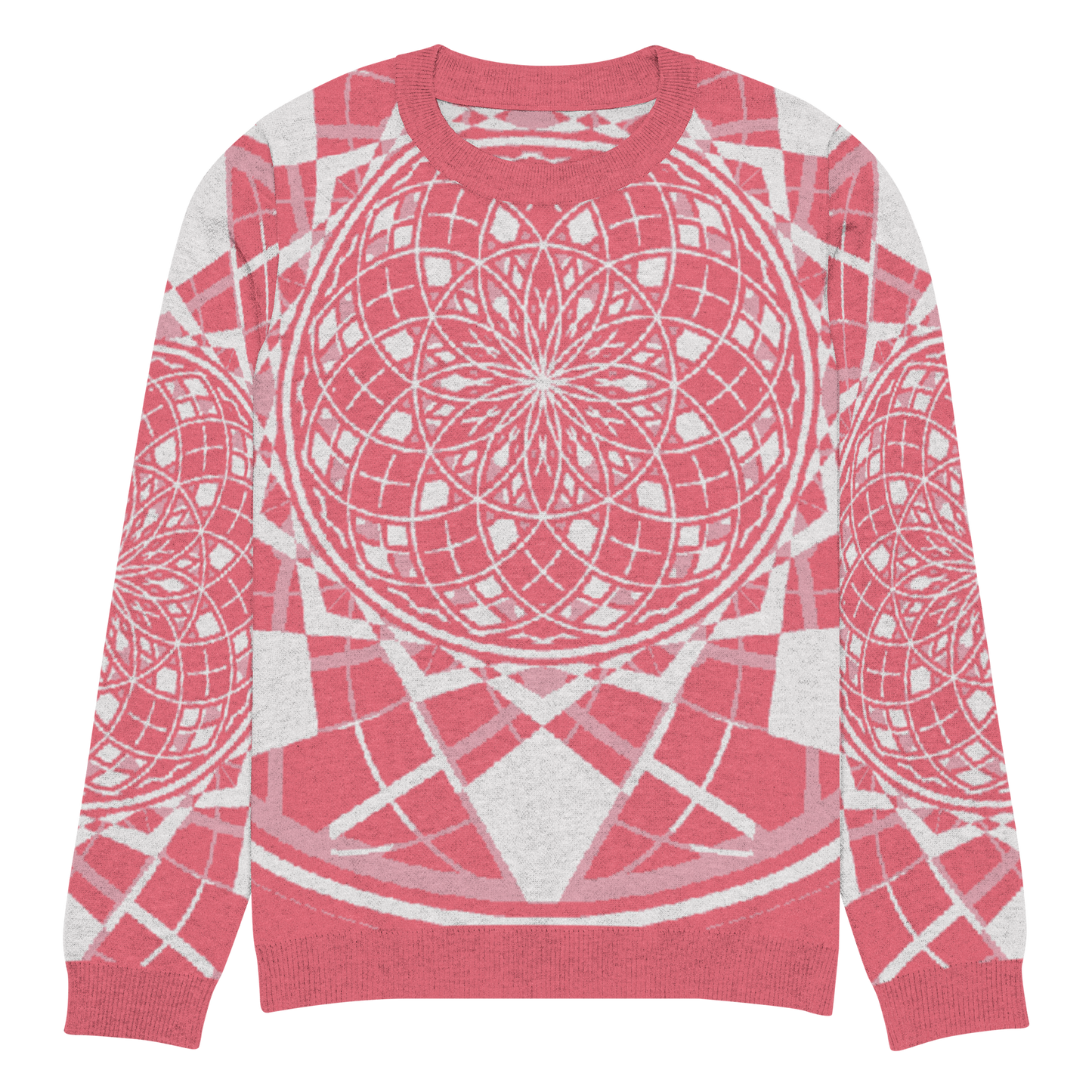 Mystic RedRose - Knitted Crew Neck Sweater