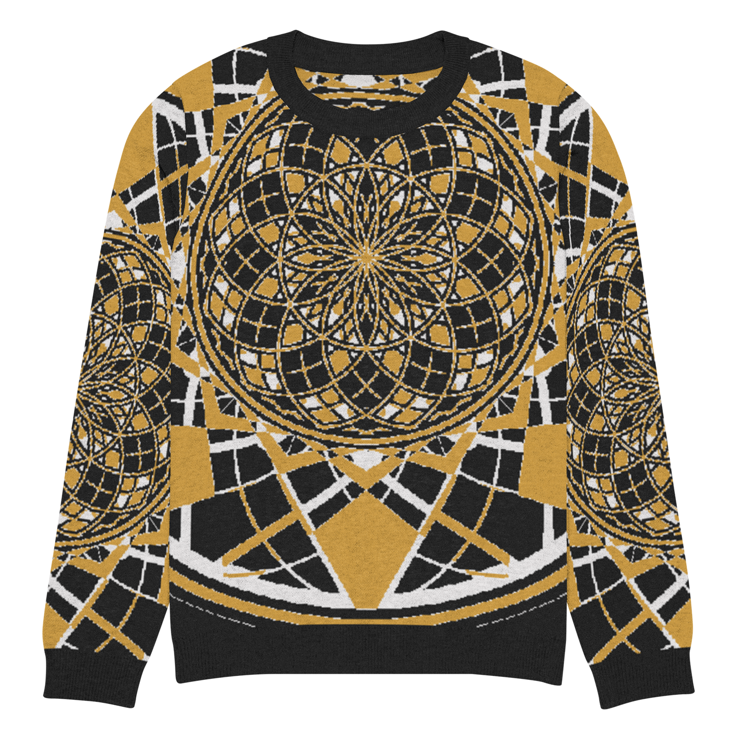 Mystic Mustard Charlie - Knitted Crew Neck Sweater