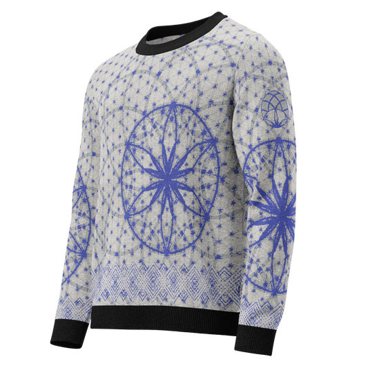 Blue Prima Mystica - Knitted Crew Neck Sweater