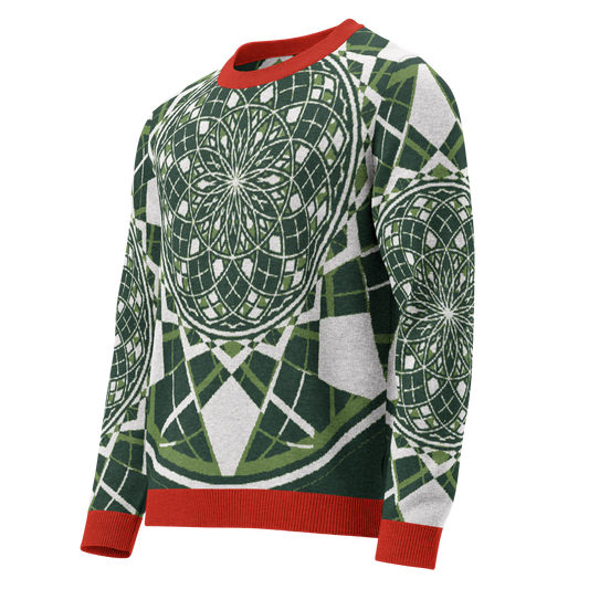 Mystic Candy Cane - Knitted Crew Neck Sweater