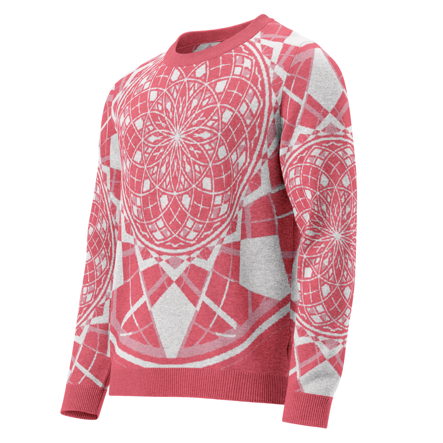 Mystic RedRose - Knitted Crew Neck Sweater