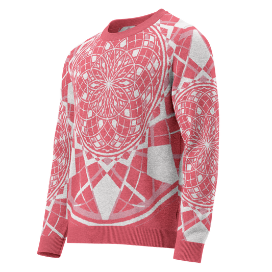 Mystic RedRose - Knitted Crew Neck Sweater