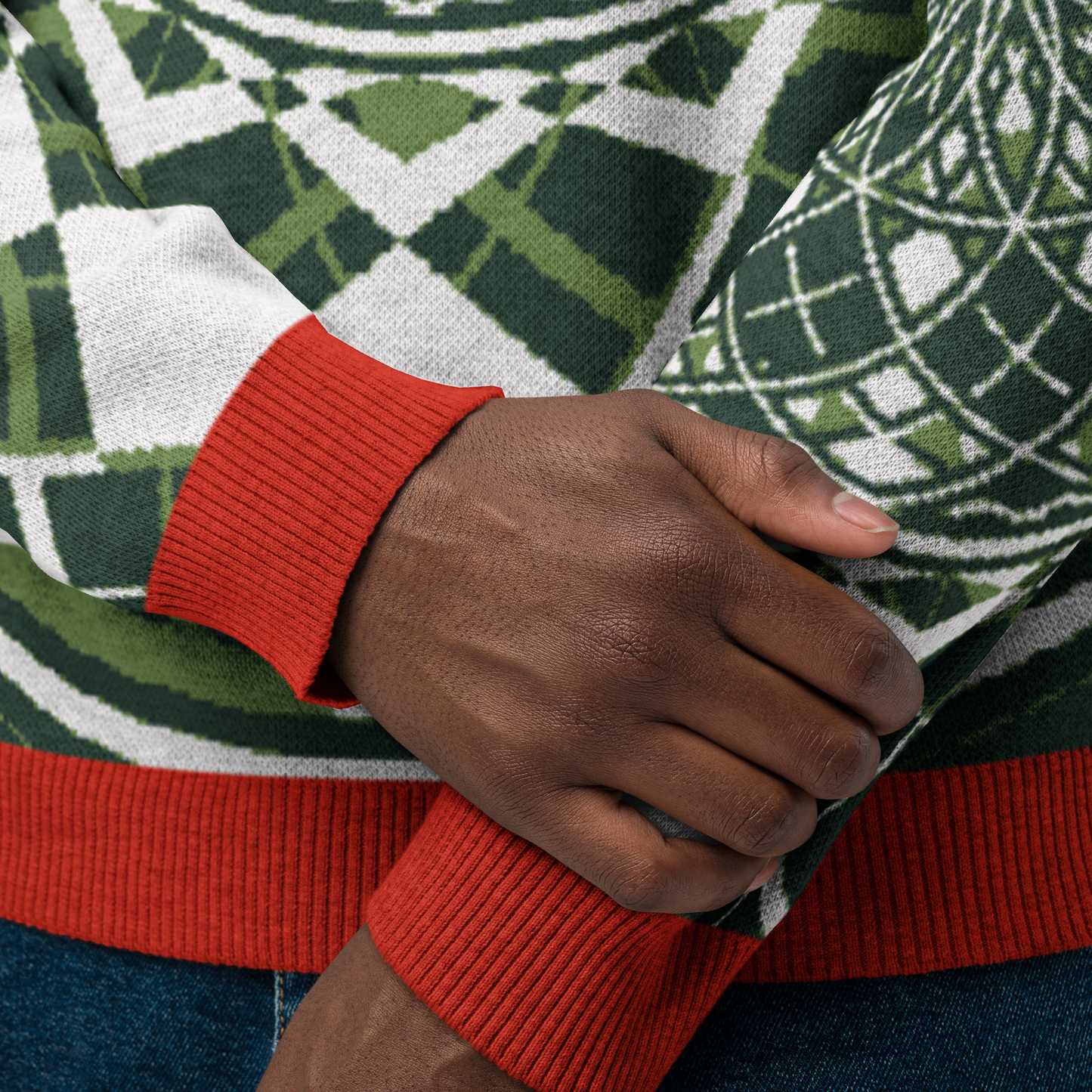 Pull ras du cou en tricot Mystic Candy Cane