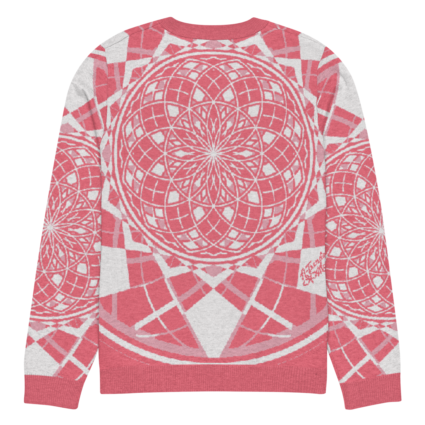 Mystic RedRose - Knitted Crew Neck Sweater