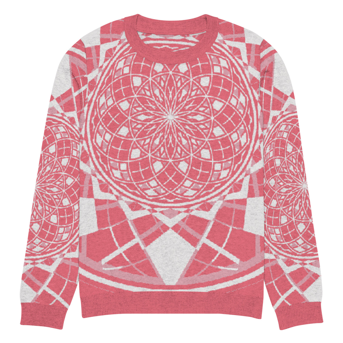 Mystic RedRose - Knitted Crew Neck Sweater