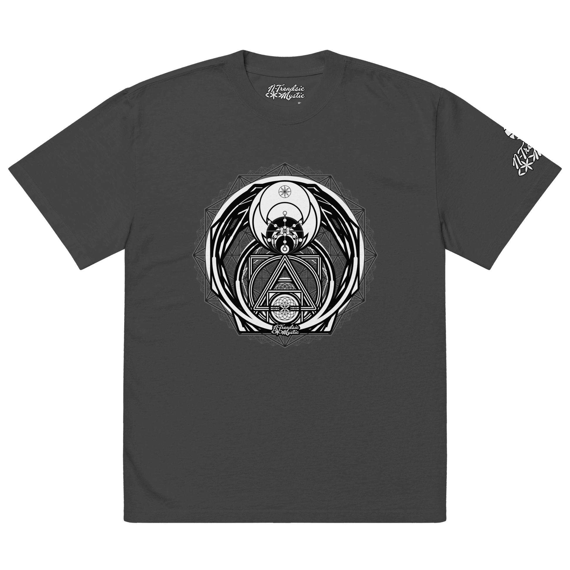 Magus Medallion - Oversized Faded Unisex Cotton T-Shirt