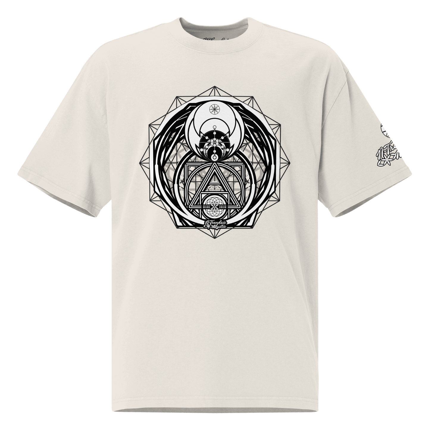 Magus Medallion - Oversized Faded Unisex Cotton T-Shirt