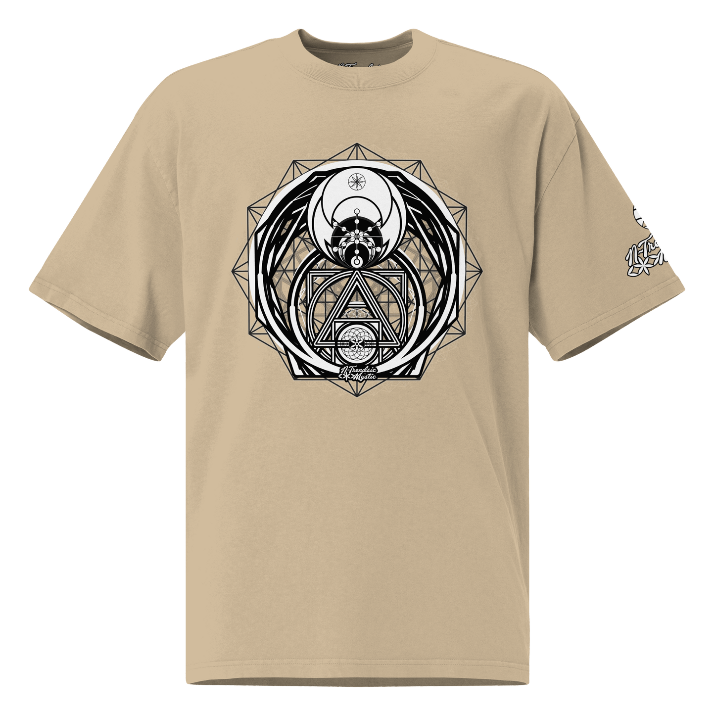 Magus Medallion - Oversized Faded Unisex Cotton T-Shirt